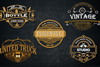 design a 70s vintage retro logo for your clothing brand