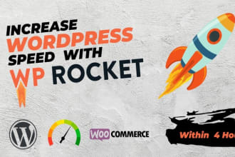 install wp rocket and increase speed with wp rocket