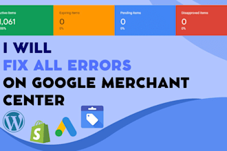 fix all errors, warnings, and gtin,mpn issues on google merchant center