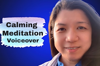 perform a female meditation voice over