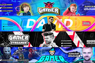 design a professional youtube logo and banner
