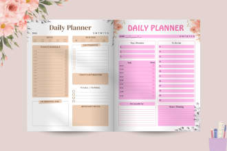 do printable planner, daily, monthly, weekly planner and journal