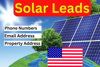 provide fresh usa homeowner solar leads through google maps