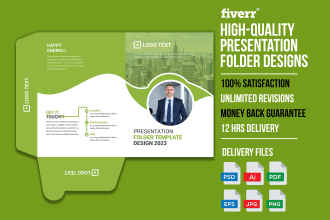 design modern presentation folder within 12 hours
