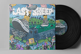 design the album cover artwork for your band