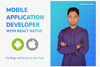 develop android and ios application using react native