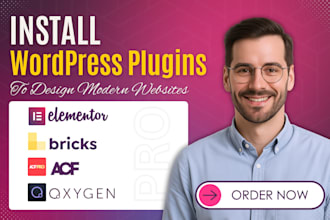 install elementor pro, acf pro, crocoblock, rankmath pro and other plugins