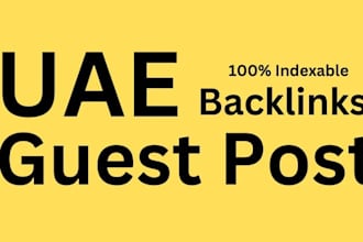 publish best selling uae guest post backlinks english and arabic