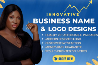 invent memorable business name, company name and logo design
