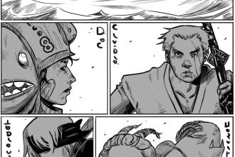 draw your idea in comic or manga style