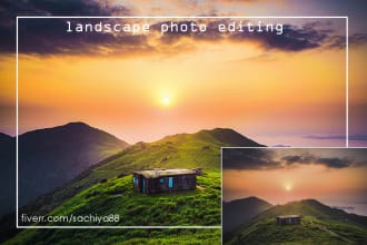 do image editing and enhancing landscape,wedding,travel,wild