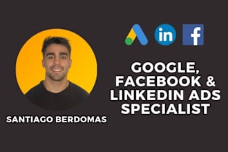 set up and manage your fb, google or linkedin ads campaigns