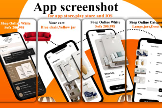 design app screenshots for app store and play store  12hr