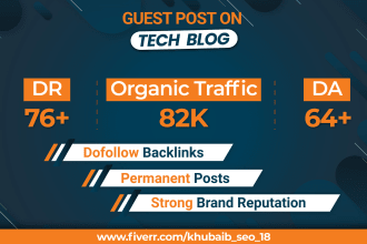 do tech guest post on tech blog dr76 traffic 82k