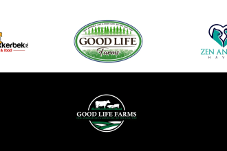 do trendy modern pet animal farm logo design and redesign