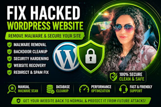 fix hacked wordpress website, remove malware and secure your site