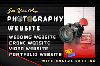 design photography website wedding website with online booking