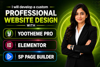 develop website with yootheme pro elementor sp page builder in joomla wordpress