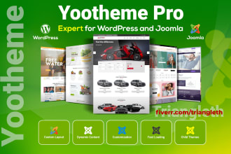 design responsive website with yootheme pro for joomla or wordpress