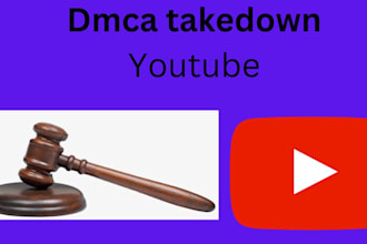 submit dmca to remove youtube videos and images under dmca