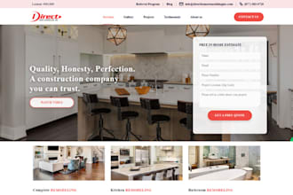 design home remodeling website construction website