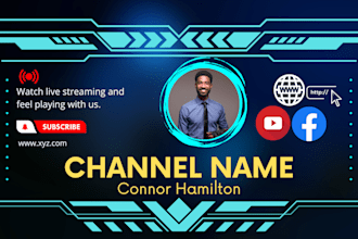 create mind blowing youtube banner