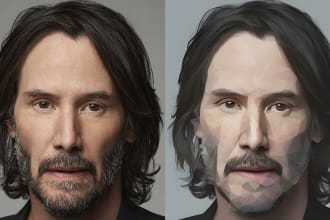 do aesthetic low poly filter with ai in 24 hours