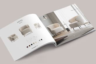 design elegant and modern company profile, catalog and booklet