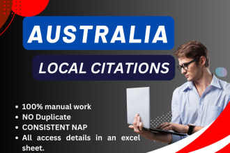 do australia local citations submission backlink for seo
