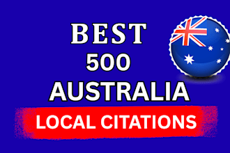 do australia local citations submission backlink for seo