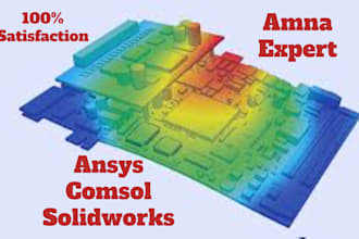 make cfd and fea analysis with ansys, comsol or solidworks