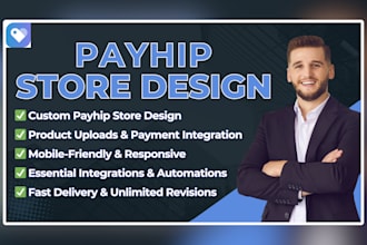 design a payhip website or payhip store to sell digital products online