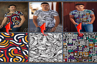 apply pattern design  to your product,logo,dress,wall