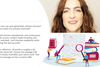 proofread any auto generated content