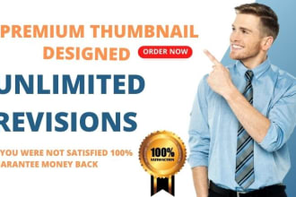 design catchy youtube thumbnails, with amazing quality in 2 hours