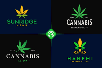 do cannabis logo, marijuana, weed hemp, cbd oil and redesign
