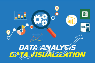 do data analysis, dax and visualization with power bi, excel, tableau and sql