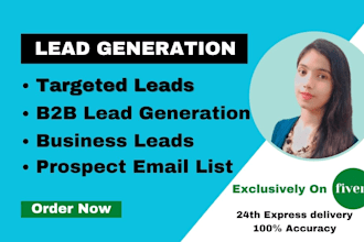 do b2b lead generation and build prospect email list