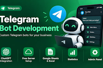 create a convenient telegram bot for you