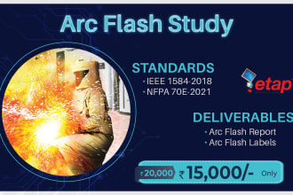do arc flash study in etap