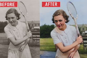repair, fix, retouch,restoration,colorize and your old photo
