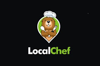 design improve current food drink chef logo