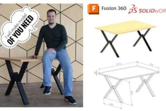 model anything in solidworks or fusion 360