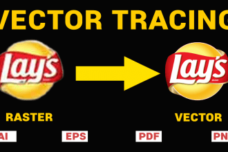 do convert to vector, redesign, recreate, modify, edit logo, or trace image