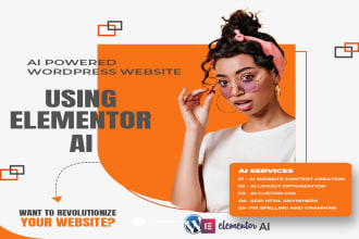 build an ai powered website using elementor ai