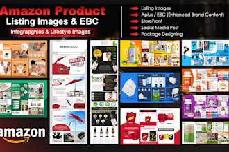 design amazon listing images, enhanced aplus content and ebc