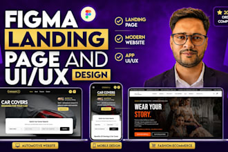do figma website design, figma landing page, figma UI UX