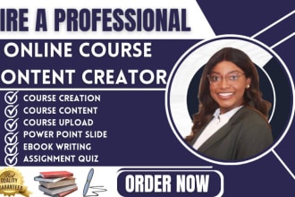 create online course content, course creation, course upload, ebook ghostwriter