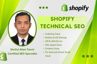 do shopify technical SEO and fix indexing issue