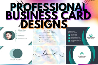 provide professional business card design for your company